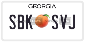 SBKSVJ  license plate in GA