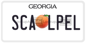 SCALPEL  license plate in GA