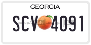 SCV4091  license plate in GA
