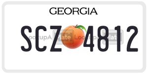 SCZ4812  license plate in GA