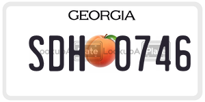 SDH0746  license plate in GA