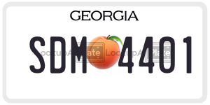 SDM4401  license plate in GA