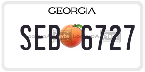 SEB6727 license plate in Georgia