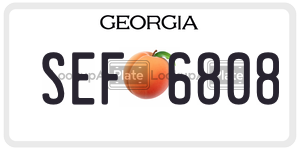 SEF6808 license plate in Georgia
