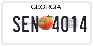 SEN4014 license plate in Georgia