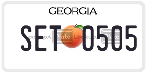SET0505  license plate in GA