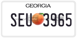 SEU3965 license plate in Georgia
