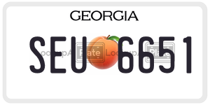SEU6651  license plate in GA