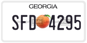 SFD4295 license plate in Georgia