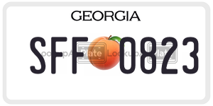 SFF0823 license plate in Georgia