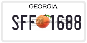 SFF1688  license plate in GA