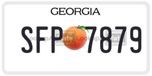 SFP7879 license plate in Georgia