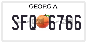 SFQ6766 license plate in Georgia
