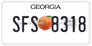 SFS8318  license plate in GA