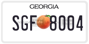 SGF8004  license plate in GA
