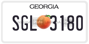 SGL3180 license plate in Georgia