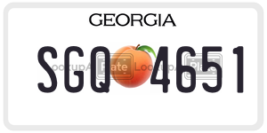 SGQ4651 license plate in Georgia