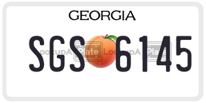 SGS6145  license plate in GA
