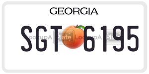SGT6195 license plate in Georgia