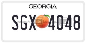 SGX4048  license plate in GA
