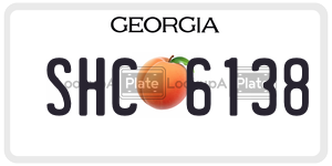 SHC6138 license plate in Georgia