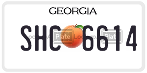 SHC6614 license plate in Georgia