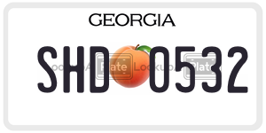 SHD0532  license plate in GA