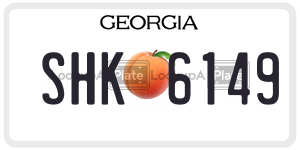 SHK6149  license plate in GA