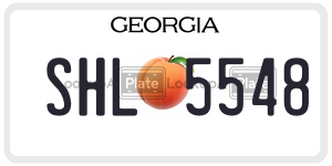 SHL5548 license plate in Georgia