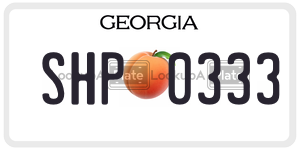 SHP0333 license plate in Georgia