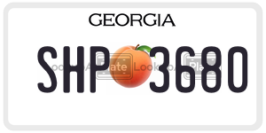 SHP3680  license plate in GA