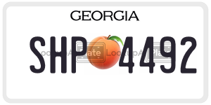 SHP4492 license plate in Georgia