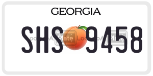 SHS9458  license plate in GA