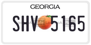 SHV5165 license plate in Georgia