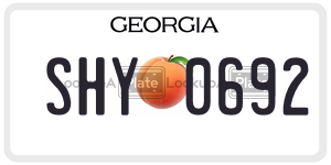 SHY0692 license plate in Georgia