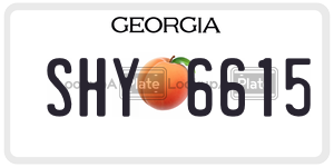 SHY6615  license plate in GA