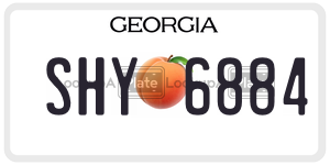 SHY6884 license plate in Georgia