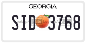 SID3768  license plate in GA