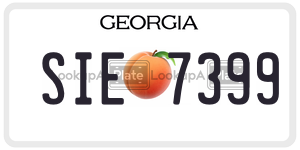 SIE7399  license plate in GA