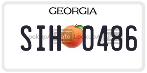 SIH0486 license plate in Georgia
