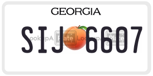 SIJ6607  license plate in GA