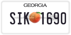 SIK1690 license plate in Georgia