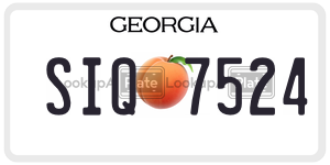 SIQ7524  license plate in GA