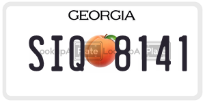 SIQ8141  license plate in GA