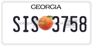 SIS3758  license plate in GA