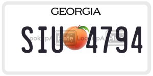 SIU4794  license plate in GA