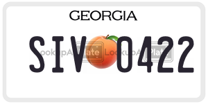 SIV0422  license plate in GA