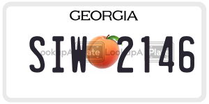 SIW2146  license plate in GA