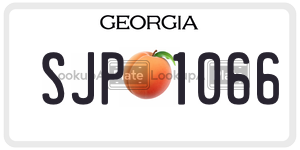 SJP1066 license plate in Georgia