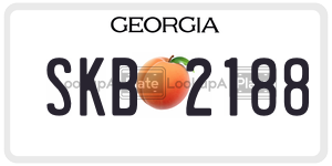 SKB2188 license plate in Georgia